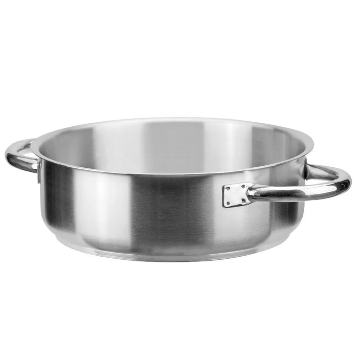 Piazza "Chef" Stainless Steel Braiser/Sauteuse Pan, 17.3-Quart