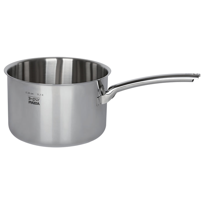 Piazza "3-Ply" Stainless Steel Sauce Pan, 4.3-Quart