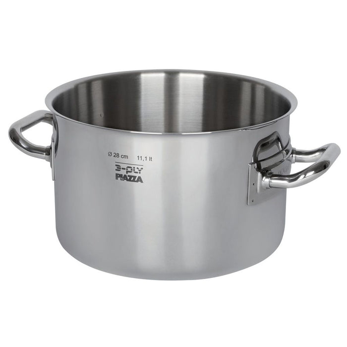 Piazza "3-Ply" Stainless Steel Stewpan, 4.3-Quart