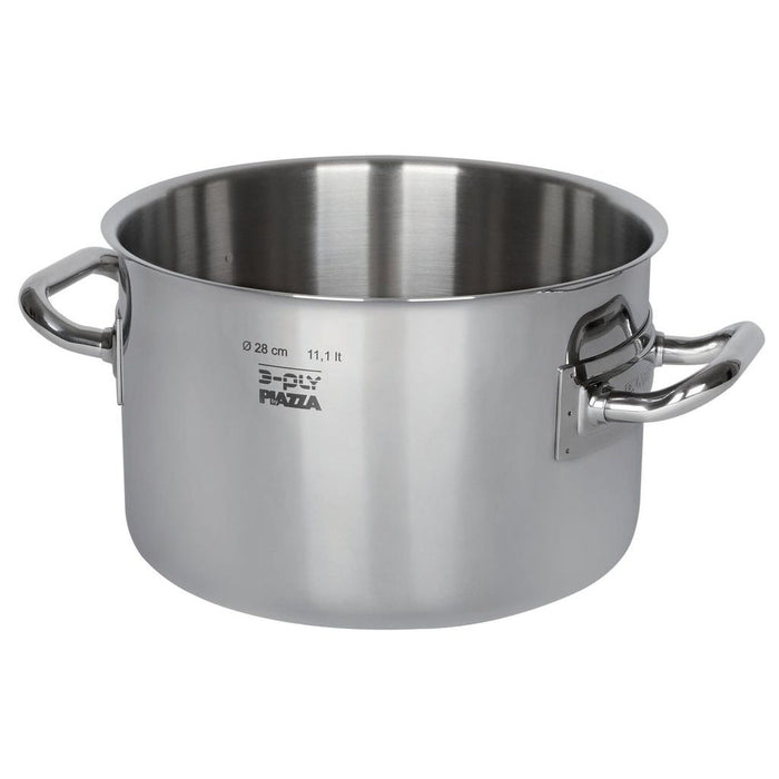Piazza "3-Ply" Stainless Steel Stewpan, 23.8-Quart