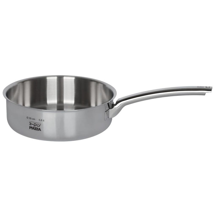 Piazza "3-Ply" Stainless Steel Saute Pan, 2.4-Quart