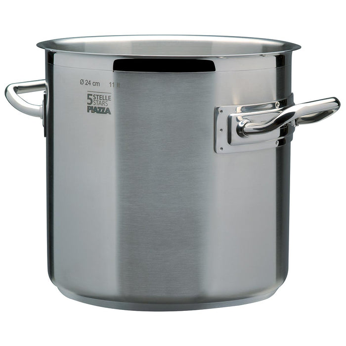 Piazza "5 Stars" Stainless Steel Stockpot, 38.7-Quart