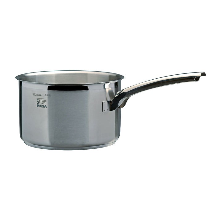 Piazza "5 Stars" Stainless Steel Deep Sauce Pan, 4.3-Quart